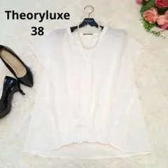 【定価2.6万】セオリーリュクス シフォン スキッパーシャツ シースルー