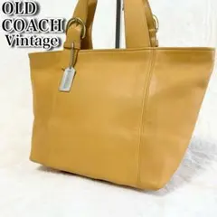 希少色 VintageCoach オールドコーチ✨️ハンドバッグ　グラブタンレザー