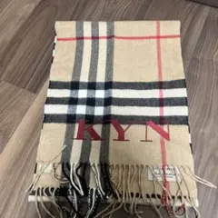 美品！BURBERRY マフラー ノバチェック バーバリー カシミヤ100