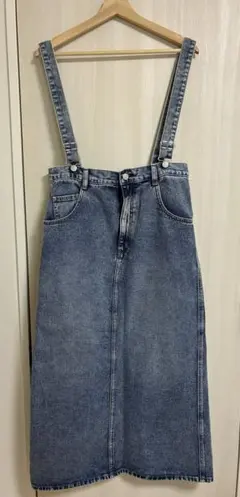 グローバルワーク　デニムサロペットスカート