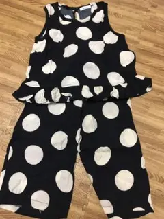 未使用　韓国子供服　ドット 上下　セットアップ　最終価格