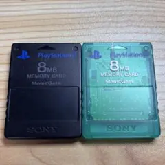 PS2純正メモリーカード　限定色　エメラルド　2個セット　029