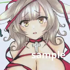 うさ耳の女の子 手書きイラスト