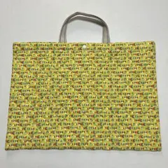 ハンドメイド⭐︎大きめ　レッスンバッグ 北欧風 持ち手ベージュライン