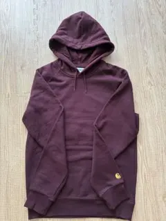 Carhartt バーガンディ フード付きパーカー