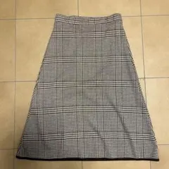 ZARA チェック柄 フレアスカート