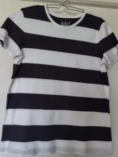 無印MUJI 半袖ストライプTシャツ M