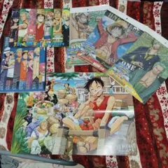 ONE PIECE キャラクタークリアファイルセット　ポスター付