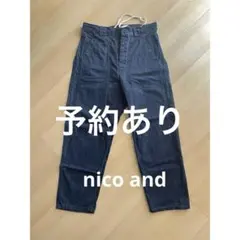 NIKO AND ... ダークブルー デニムパンツ