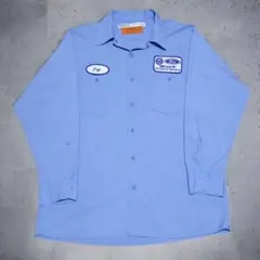 90s ワークシャツ 古着 USA製 アメカジ ユニバーサルオーバーオール