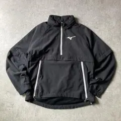 00s MIZUNO ミズノ ジャケット ハーフジップ ブラック y2k 平成のサムネイル