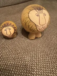リサラーソン　ライオン　置物　ミニ、ミディアム