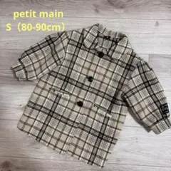 【petit main】チェック柄コートのサムネイル