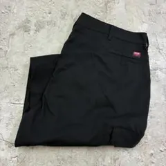 RED KAP　カーゴパンツ　W44 L30　ブラック　古着　企業刺繍のサムネイル