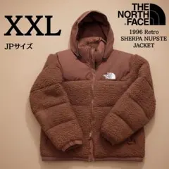 新品 XXL ノースフェイス ボアパイル ヌプシジャケット 茶色 希少モデル