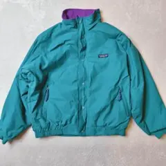 雪なし パタゴニア キッズ14 シェルドシンチラ ターコイズ×パープル