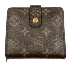 Louis Vuitton 二つ折り財布 ブラウンコンパクトジップ M61667