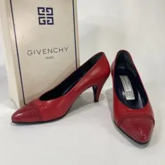 GIVENCHY ジバンシー パンプス 22.0cm ヒール レザー レッドのサムネイル