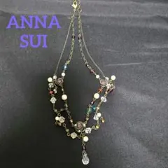 ANNA SUI 薔薇 アンティーク風 ネックレス