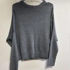OZOC グレー 長袖ニットセーター 38