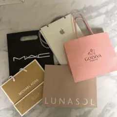 ショッパー５点セット GODIVA MAC LUNASOL Apple 他のサムネイル