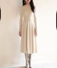 セゾンドパピヨン ロングワンピース