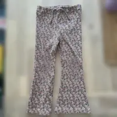 ZARA kidsフレアパンツ 3歳 ピンク花柄 98cm