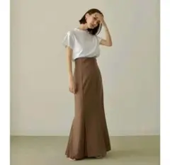 louren ペンシルスカート アイボリー Tサイズ - メルカリ
