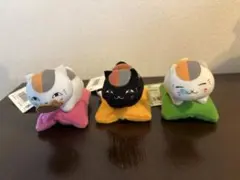 夏目友人帳 ニャンコ先生　手のひらぬいぐるみ マスコット　3種のサムネイル