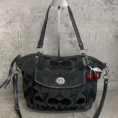 COACH Y2K Turnlock Signature 2way Bag