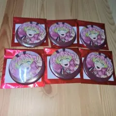 鬼滅の刃　干支 2026 午年 箔押し缶バッジ 甘露寺蜜璃 6点セット
