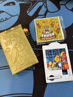 非売品 チョコボール 40周年 黄金のキョロ缶 中身 おもちゃ 3点セットのサムネイル