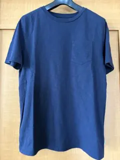 GAPキッズ半袖Tシャツネイビーポケットシンプルギャップオーガニックコットン