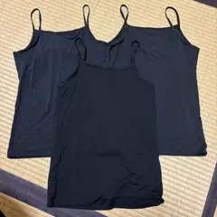 UNIQLO エアリズム ブラックキャミ 140サイズ 3枚セット