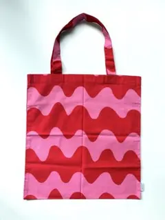美品【marimekko】マリメッコトートバッグエコバッグLOKKIピンクレッドのサムネイル