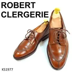 ロベールクレジュリー　Uチップ　フランス製　美品　レースアップ　US5　ブラウン
