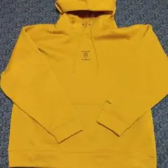 Ｌ-I'm GIAN 刺繍 裏起毛イエロー パーカー