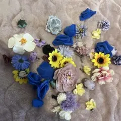 多様な色の造花セット