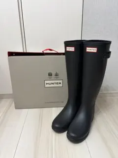 HUNTER ORIGINAL TALL レインブーツ ブラック US4