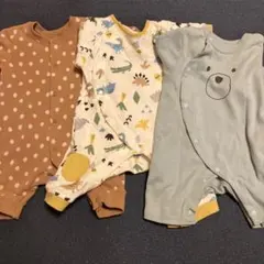 ベビー服　カバーオール セット　50-60cm 長袖