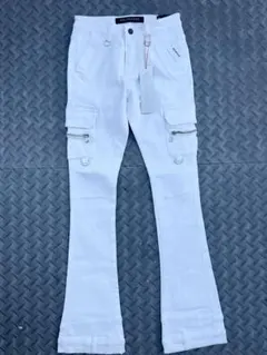 訳アリ新品】 VALABASAS バラバサス フレアデニム ホワイト 30 - メルカリ