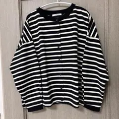 美品！SUN VALLEY サンバレー ボーダークルーカーディガン サイズMのサムネイル