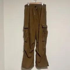 ストリート×上品　秋冬　コーデュロイ カーゴパンツ　ブラウン