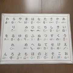 無印　ひらがな表　あいうえお