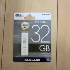ELECOM USBメモリ 32GB MF-TKU3032GWH