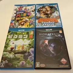 Wii U ゲーム4本 プラスおまけ1本　セット