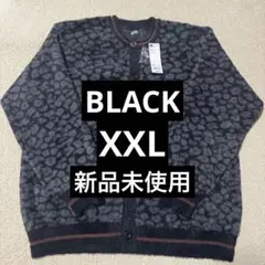 【新品未使用】GU UNDERCOVER シャギークルーネックカーディガン　黒
