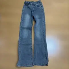 デニム ロングパンツ XSサイズ　ストレッチ