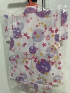 新品 女児甚平 90cm 桜・金魚柄