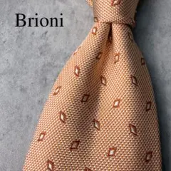 美品】ブリオーニ Brioni ボルドー ブラック 幾何学模様 ハンドメイド